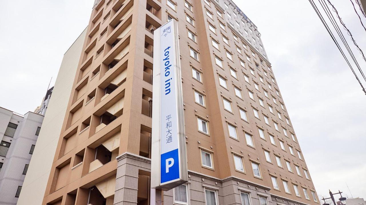 Toyoko Inn Hiroshima Heiwa-Odori Exterior foto